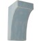 Ekena Millwork 5 1/4"W x 6"D x 10"H Clarksville Wood Vintage Decor Bracket, Driftwood Blue BKTWD05X06X10CVBU - alternate 1